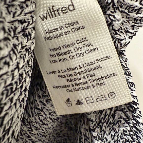 Aritzia Wilfred Palmier Salt and pepper sweater sleeveless size small - Picture 4 of 6
